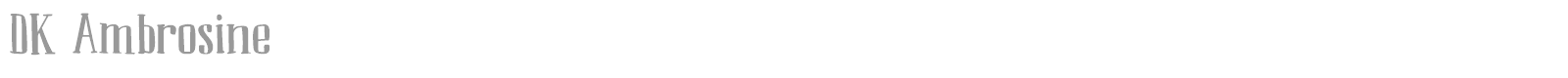 DK Ambrosine font preview